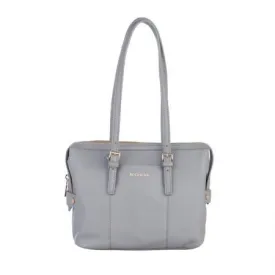 Дамска чанта цвят Сиво - ROSSI с катарами